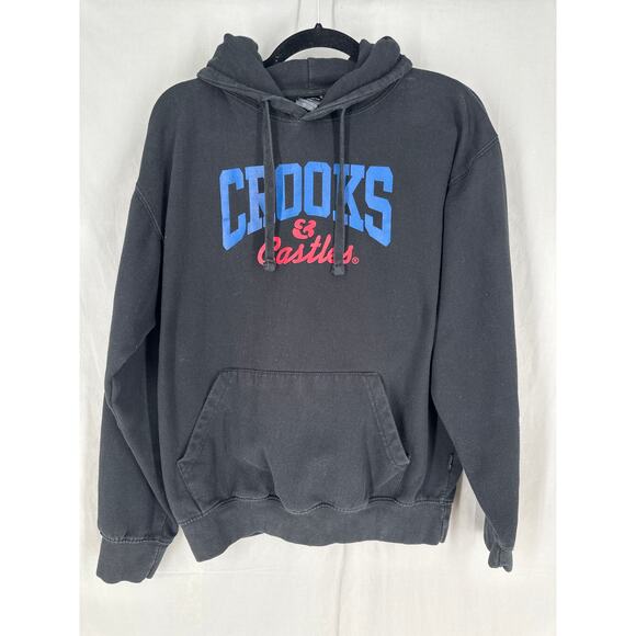 Crooks & Castles Other - Vintage Crooks Castles Hoodie Sweatshirt Mens Medium Black Streetwear Y2K